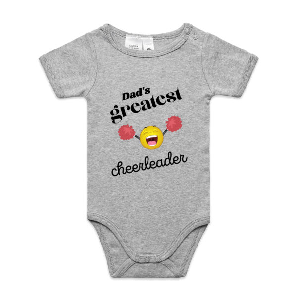 Dad"s Greatest Cheerleader Bodysuit. - Mini-Me One-Piece Thumbnail