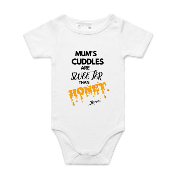 Mum's Cuddles Are Sweeter Than Honey. - Mini-Me One-Piece Thumbnail