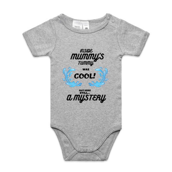 Inside Mummy's Tummy Was Cool, Out Here It's Still A Mystery. - Mini-Me One-Piece Thumbnail