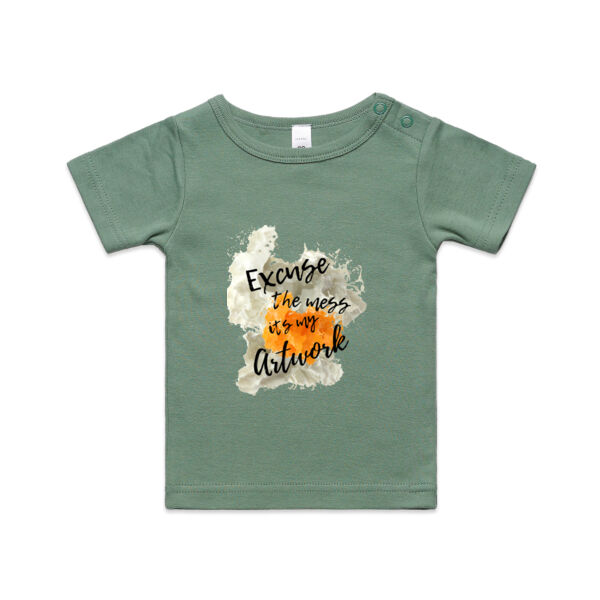 EXCUSE THE MESS IT'S MY ARTWORK.  - Kids Wee Tee Thumbnail