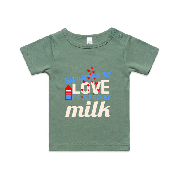 Showered By Love, Powered By Milk. - Kids Wee Tee Thumbnail