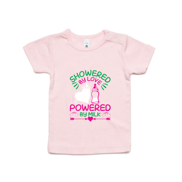 Showered By Love Powered By Milk. - Kids Wee Tee Thumbnail