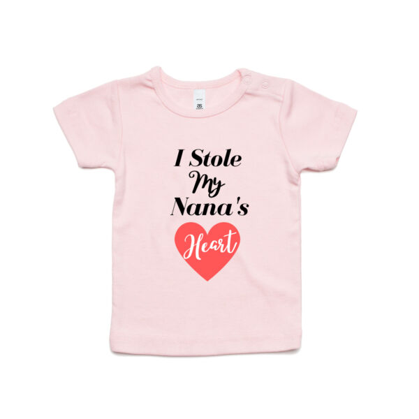 I Stole My Nana's Heart. - AS Colour Organic Infant Wee Tee Thumbnail