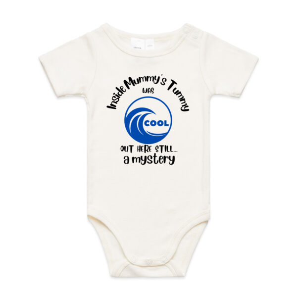 Inside Mummy's Tummy Was Cool Out Here Still A Mystery. - AS Colour Organic Infant Mini-Me One-Piece Thumbnail